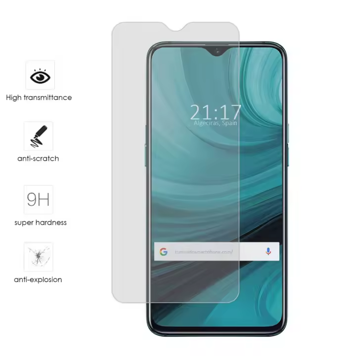 Tumundosmartphone Protector Cristal Templado para Oppo AX7 Vidrio - 1