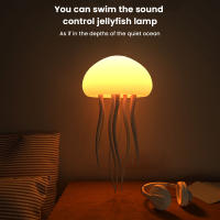 Luz De Ambiente En Forma De Medusa Con Luz Cálida Y Gradiente De Colores Dos Modos 9 Tentáculos Que Se Rotan Automáticamente Luz De Decoración Original - details 0