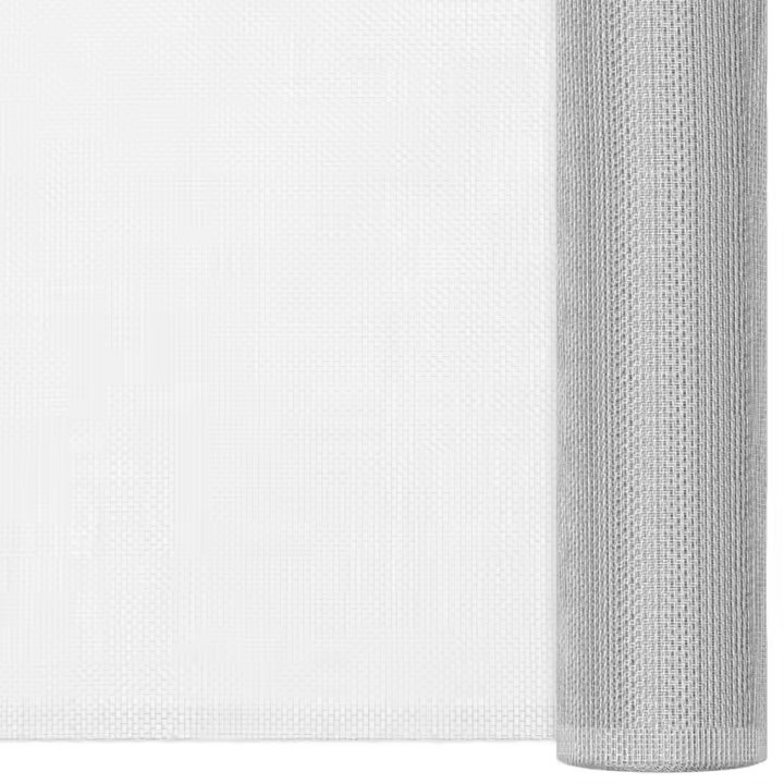 vidaXL Malla mosquitera de aluminio plateada 100 x 500 cm,  100 x 1000 cm,  60 x 500 cm y mas Protección contra Mosquitos y Moscas - 1