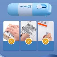 Abrepuertas Retráctil Con Papel Térmico Y Corrector 2 En 1 Con Cuchillo Protector De Privacidad Para Información Eraser - details 3
