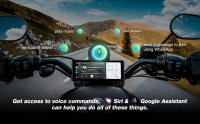 Navegación GPS Portátil Impermeable De 6.86 Pulgadas Para Motocicleta Con Touch Screen Wireless CarPlay Android Auto Siri Dual Bluetooth - details 9