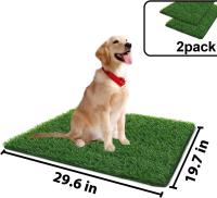 Pataca De Grama Artificial Para Perros Grande Tapete De Inodoros Portátil Para Entrenamiento De Mascotas Material Fibra Lavable Al Agua Ideal Para Exteriores - details 54