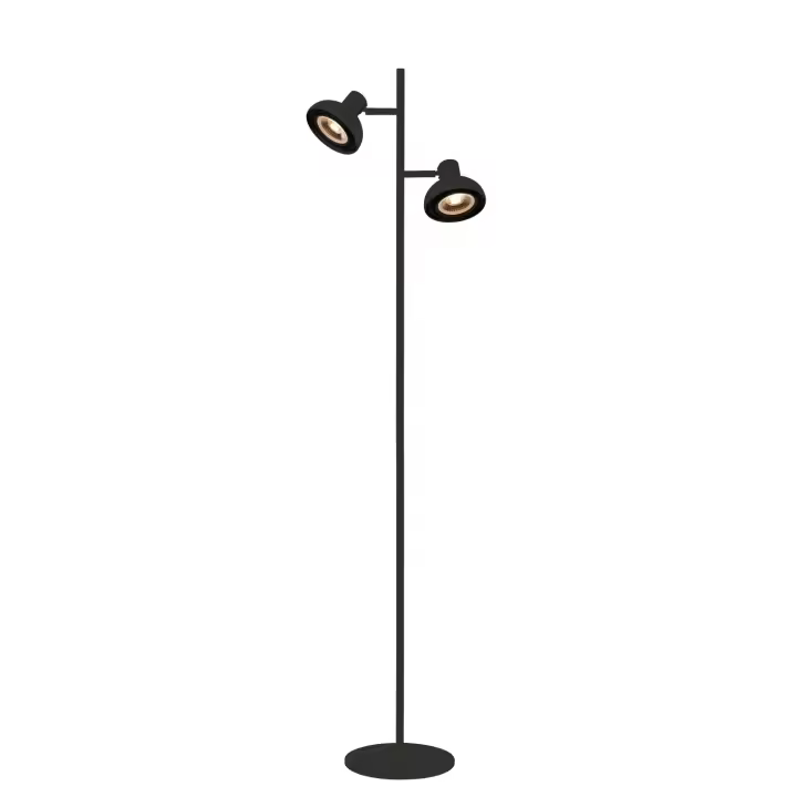 Lucide SENSAS - Lámpara de suelo - 2xGU10 (ES111) - Negro - 1