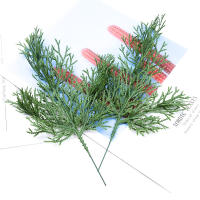 5/10pcs Hojas De Ciprés Para Decoración De Navidad Y Bodas Artesanías Y Flores Decorativas Plantas Artificiales De Prensa PP - details 11