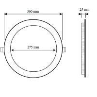 Banner - Downlight panel redondo Luz Blanca