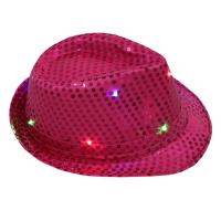 Sombrero De Jazz LED Colorido Para Fiesta Carnaval Luz Encendida Sombrero De Linterna Para Adultos Hombre Mujer Sombrero De Fiesta De Glitter - details 14