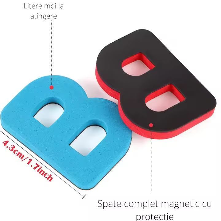 Juego de 225 piezas con Letras y números del Alphabet magnéticos, 1 tablero de doble cara y Caja de almacenamiento, juguetes Educativos para niños de 3, 4, 5, 6, 7 años - 1