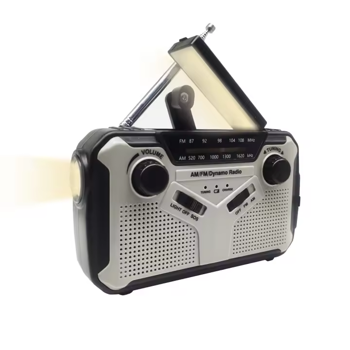 Radio de emergencia de 2500mAh, dispositivo Solar con manivela, para supervivencia al aire libre, escalada, senderismo, carga USB, Banco de energía，Prevención de desastres Previsión meteorológica Radio de emergencia - 1