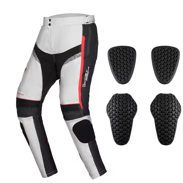 Pantalones De Motocicleta Resistente Al Desgaste Y Al Agua Con Reflectores Para Protección Anti Caída M-5XL Talla Ajustable Para Hombres Y Mujeres Pantalones Motocross Para Primavera Otoño E Invierno - 1