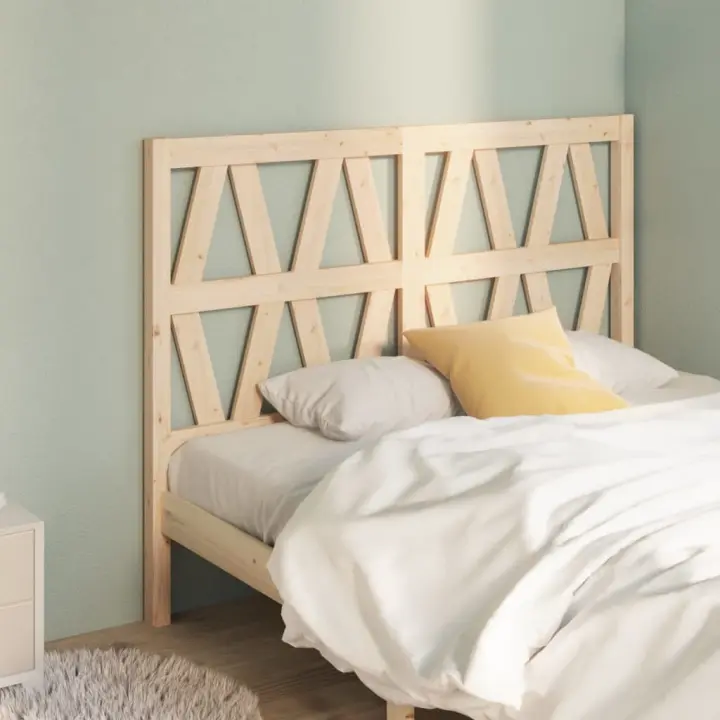 Cabecero de cama madera maciza de pino 126x4x100 cm - 1