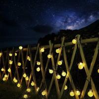 Luces De Cadena LED Globular Solar Con 60 LED 8 Modos De Iluminación IP65 Luz Faeita Para Decoración De Jardín Y Fiesta De Navidad - details 3