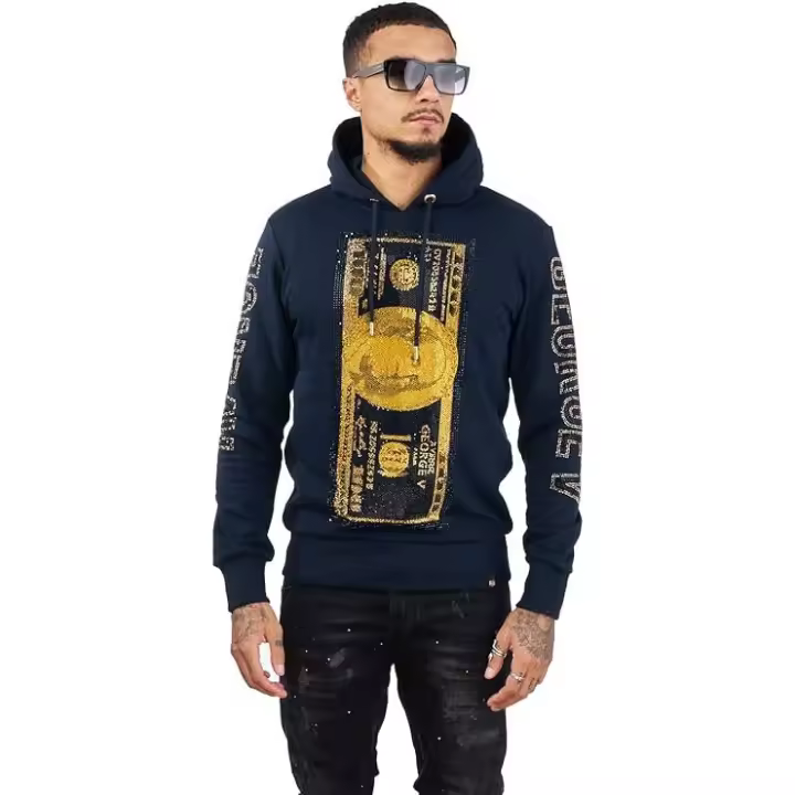 GEORGE-V Sudadera con Capucha GV-2082 Navy.. - 1