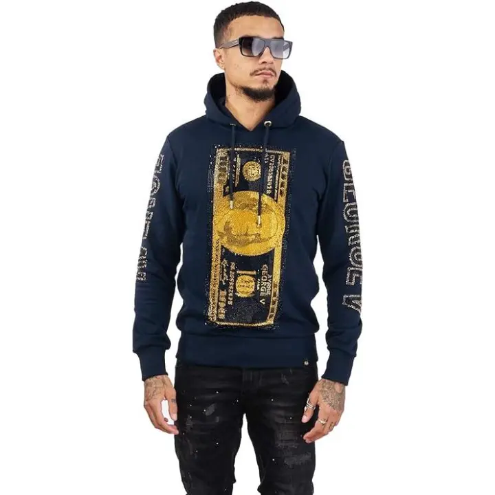 GEORGE-V Sudadera con Capucha GV-2082 Navy.. - 1