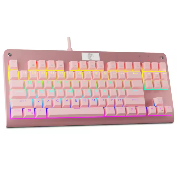 Teclado Mecánico De Juego E-YOOSO Z77 Rainbow 87 Teclas Con Switches Rojos Negros Marrones Y Azules Para PC Laptop Con Cable USB - 1