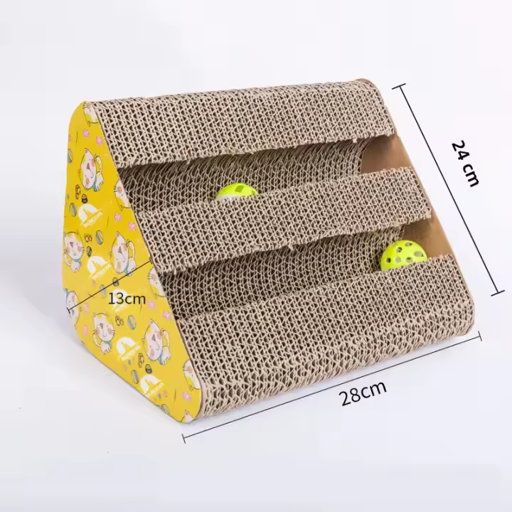 Nueva Taza Para Gatos Con Afilador De Uñas Tablero De Cartón Antirresbaladero Juguete Para Masticar Sofá Almohada Cama Pads De Molienda - 1