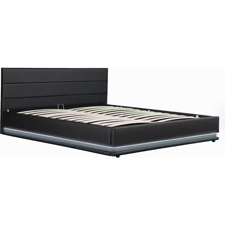 Cama con LED "Anastasia"- 180 x 200 Negro - 1