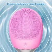 Cepillo de limpieza facial, cepillo facial impermeable de silicona blanda eléctrica 3 en 1, cepillo facial vibrante acústico impermeable ipx7 recargable por USB para limpieza profunda, exfoliación suave y masaje - details 6
