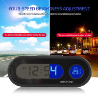 Reloj De Coche Digital Con Termómetro 2 En 1 Luminoso LCD Accesorios De Estilo Para El Coche Pantalla Digital De Tiempo Y Temperatura - details 5