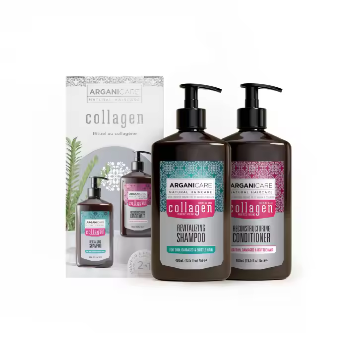 SET DUO COLLAGEN ARGNICARE: Champú + Acondicionador 400ML 💆‍♀️✨ - 1