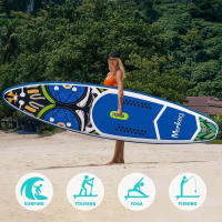FunWater Tabla de Surf Hinchable de pie para Surf Ultrarresistente, Ligera y Estable, Tabla de Surf Sup, Accesorio de Remo Ajustable, Bomba, Mochila de Viaje, Correa de Seguridad, Remo Inflable para jóvenes y Adultos - details 3