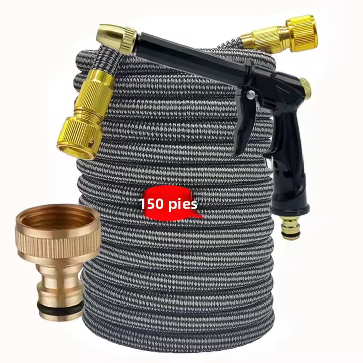 Bomba De Jardín Expansiva De Alta Presión Con Conector US3/4 Cabeza De Rociador Dispositivo De Rociador Para Riego Y Limpieza Del Jardín - 1