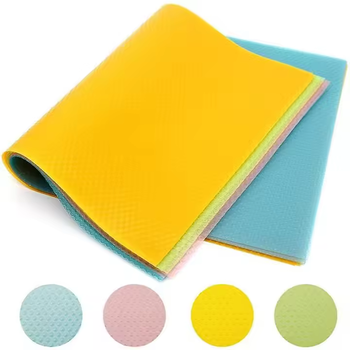 Mats de Nevera EVA Paquete de 8, Lavable, Cortable, Mats de Mesa de Cajón de Cocina y Comedor - 1