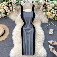 Vestido Mini De Verano Para Mujer Con Letras Y Estampado De Encaje Sin Mangas Cuello En V Bodycon Casual De Poliéster - details 5