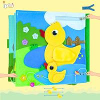 IPLO® Libro Sensorial Montessori Granja IPLO® - Juguete Educativo Interactivo para Niños con Actividades de Coordinación Mano-Ojo, Formas, Colores, Números y Texturas  Quiet Book Infantil Hecho a Mano,  Aprender, Jugar y Desarrollar Habilid - details 5