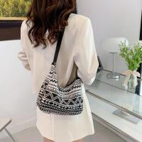 Bolso De Hombro Para Mujer En Lona Grande Capacidad Con Estampado Diseñador Bolso De Compras Reutilizable Casual Bandolera - details 28