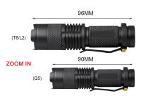 Linterna LED Portátil Ultra Brillante 18650 14500 L2 T6 Q5 Con Enfoque Ajustable Para Camping Y Emergencias Luz Exterior - details 2
