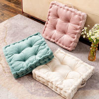 Cojín Tatami Cuadrado Suave Para Silla De Piso 42x42cm Cojín De Piso Para Sofa Moderno Antidepresión No Impreso Relleno De Algodón 100% Polyester - details 0