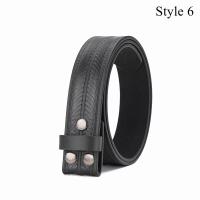 Cinturón De PU Para Hombres Y Mujeres Sin Hebilla Que Se Puede Cambiar Con Diversos Patrones Multicolor Ancho 3.8 Cm - details 6