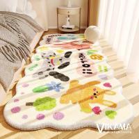 VIKAMA Alfombra De Plush Suave Y Fluffy Estilo Dopeamina Para Decoración De Habitación De Niña Alfombra De Ventana O Sillón Matriz De Cama - details 0