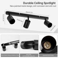 Spotlight LED GU10 Ajustable Para Techo Decoración De Casa Iluminación Interior Pasillo Tienda Lámpara De Traxión Moderna - details 6