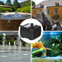 Bomba De Agua Sumergible De 150L/H 180L/H 280L/H Con Un Boquilla Y Cuerda De Energía De 4.9ft (1.5m) Material Plástico - details 5
