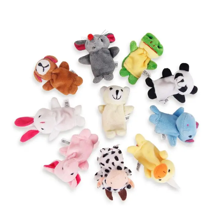 10 PCS Juguetes Educativos Para Bebés En Forma De Animales Cartoon Pequeñas Muñecas De Dedo Interactivas Para Niños Y Madres - 1