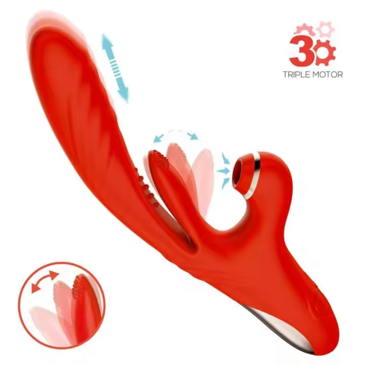 Belover No. Twentyfour - Vibrador Triple Motor con Estimulador de Clítoris y Succión - Resistente Al Agua y Recargable por USB - 1
