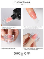 20/100Pcs Tiras De Uñas Postizas Cubiertas Por Encima En Color Transparente Para DIY Manicure Uso Con Acrílico Y Gel UV Kit De Extensión Rápida - details 6