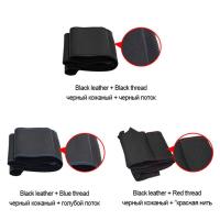 Funda De Volante De Cuero Artificial Negro Hecha a Mano Para Volkswagen VW Golf Tiguan Passat B7 CC Touran Accesorios De Coche - details 2