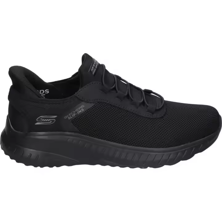SKECHERS | Zapatillas Skechers Slip-ins: BOBS Sport Squad Chaos para Hombre – Deportivas en Color Negro – Sneakers Slip-Ins – Memory Foam – Apto para Lavadora – Vegan – Fácil de Poner y Quitar Sin Manos – Modelo 118303-BBK - 1