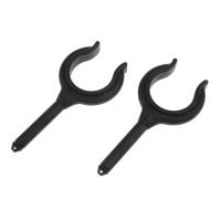 Soporte Para Caña De Pescar Y Remos En Náutica 2 Piezas Hechas De Nylon Negro Perfeclan Herramienta De Barco Remolque - details 0