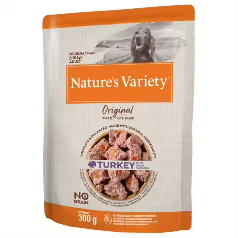 Nature`s Variety Original Adult Medium/maxi Pavo Paté Para Perros 300 Gr - 1