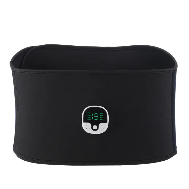 PORCHEDDU EMS estimulante muscular Abs, entrenador Abdominal, cinturón tonificador, recarga USB, pérdida de peso corporal, gimnasio en casa, Fitness, Unisex - 1