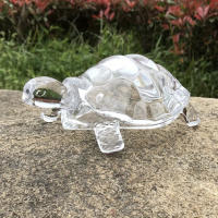 Estatua De Tortuga De Cristal Ornamento De Suerte Para Decoración De Escritorio De Oficina Y Hogar Estilo Moderno Animal - details 2