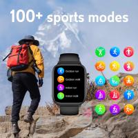 Relojes inteligentes masculinos y femeninos relojes inteligentes IPS de 1,96 pulgadas, monitoreo de frecuencia cardíaca / oxígeno en sangre / presión arterial / sueño 24 / 7, componentes sanguíneos y físicos, rastreador de fitness de más de 100 modos de e - details 3
