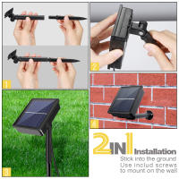 Luces LED Solares En Tira De 5M Y 10M Con Control Remoto 8 Modos De Iluminación Auto ON/Off IP67 Impermeable Para DIY En Valla Techo Escalera - details 2