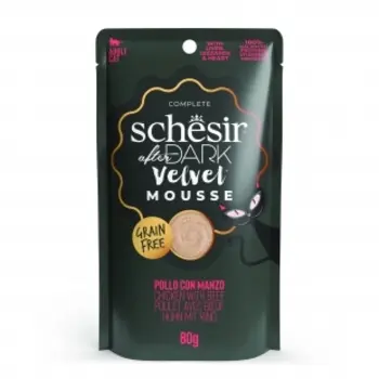 Schesir After Dark Velvet Mousse De Pollo Para Gatos 12x80gr - 1