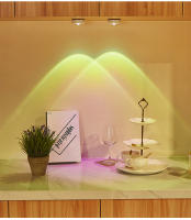 Lámpara De Noche Inalámbrica Proyector De Atardecer Luz LED Para Decoración De Hogar Cocina Armario Dormitorio Iluminación Redonda Con Batería Incluida - details 9