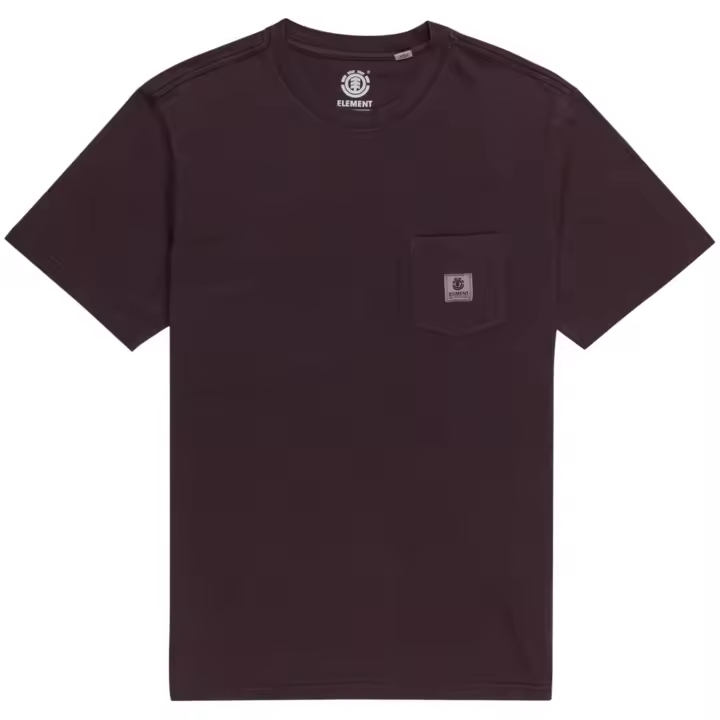Camiseta de Manga Corta Element Basic Pocket para hombre en color morado - 1