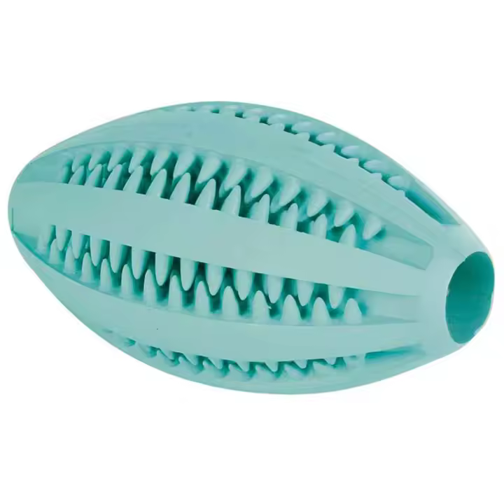 Pelota Caucho Natural Menta Rugby Denta Fun para Perros Trixie - 1